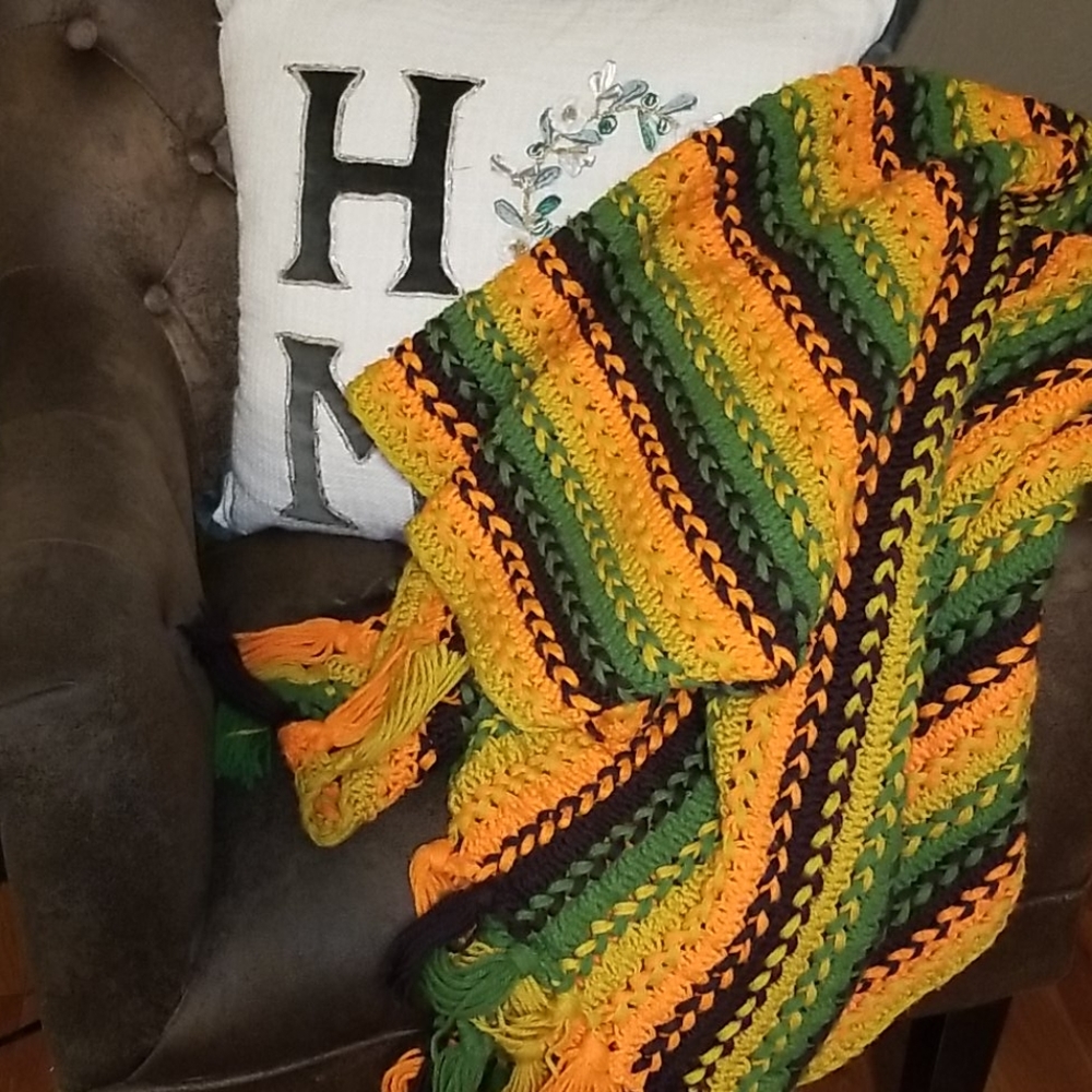 Vintage crocheted blanket